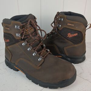 Danner Crafter 6" Waterproof Work Boots Lace Up Men's Size 9 EE Brown Excellent